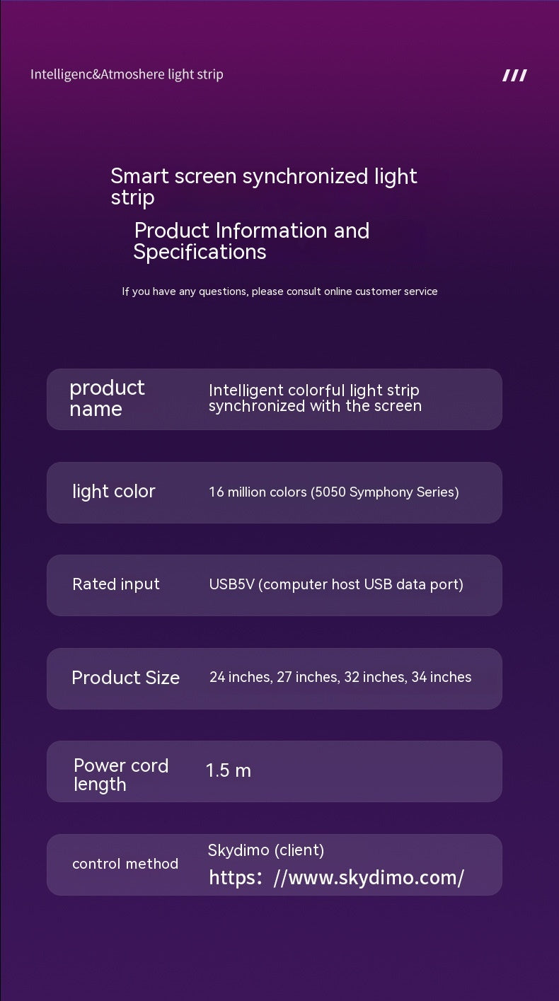 RGB Esports Desktop Computer Display Atmosphere Backlight