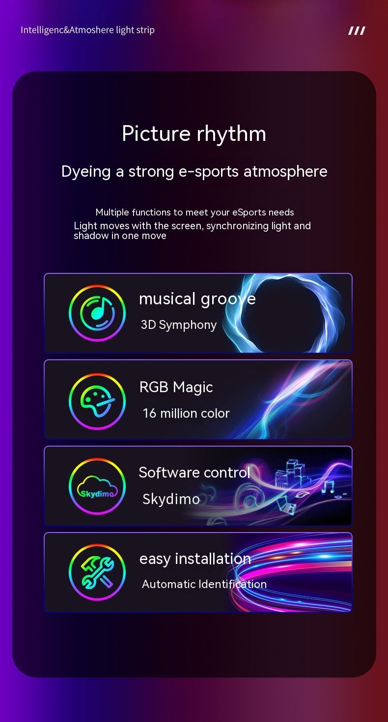 RGB Esports Desktop Computer Display Atmosphere Backlight