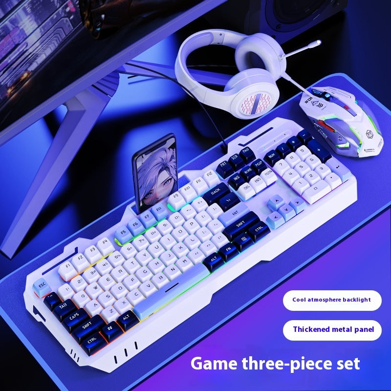 Keyboard Wired Mechanical Feeling Gaming Electronic Sports Desktop Computer Mute