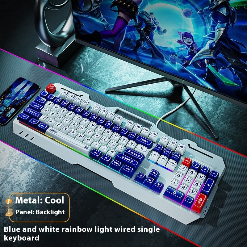 Keyboard Wired Mechanical Feeling Gaming Electronic Sports Desktop Computer Mute